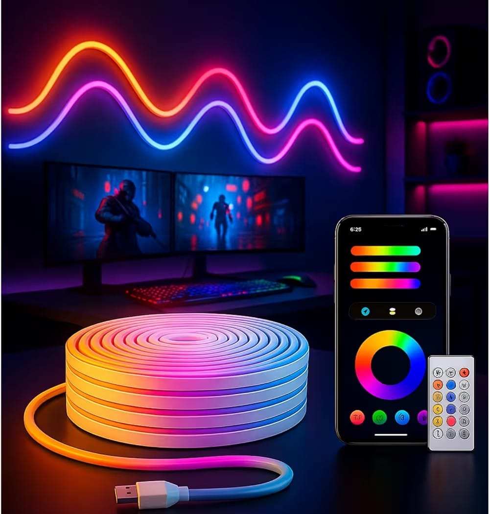 Shopnix™One94Store Smart LED Strip Light 5M with App& Remote control, music sync RGB Lights